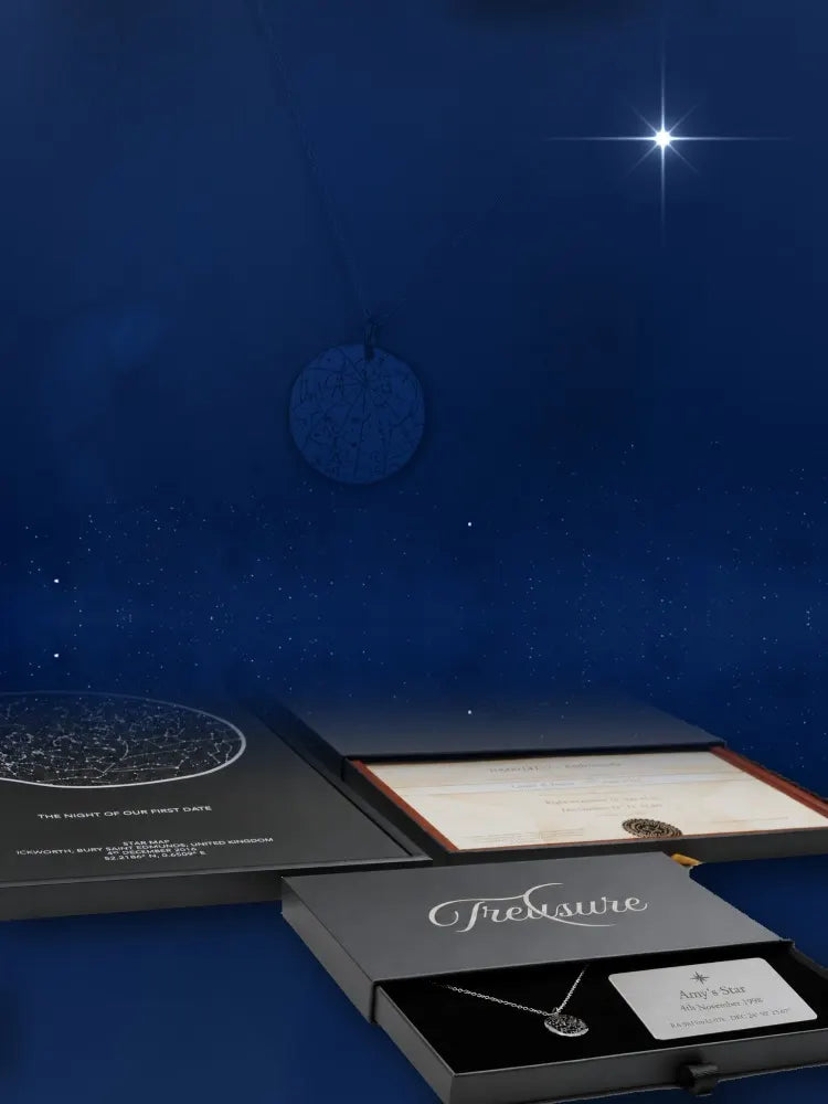 Name a Star Necklace Gift package