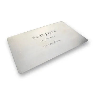 Steel wallet card